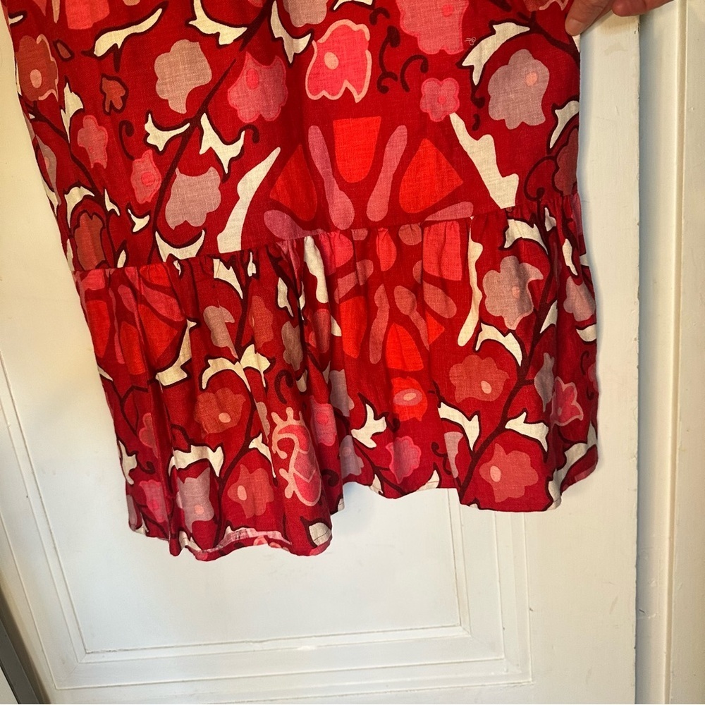 Rhode by Target Red Floral Midi Dress - Women's Elegant Patterned Dress - Picture 7 of 11